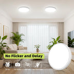 SaviGlow 12 Inch Selectable CCT LED Round Flat Panel Light