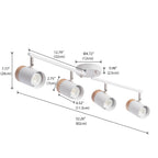 4-Light LED Track Lights