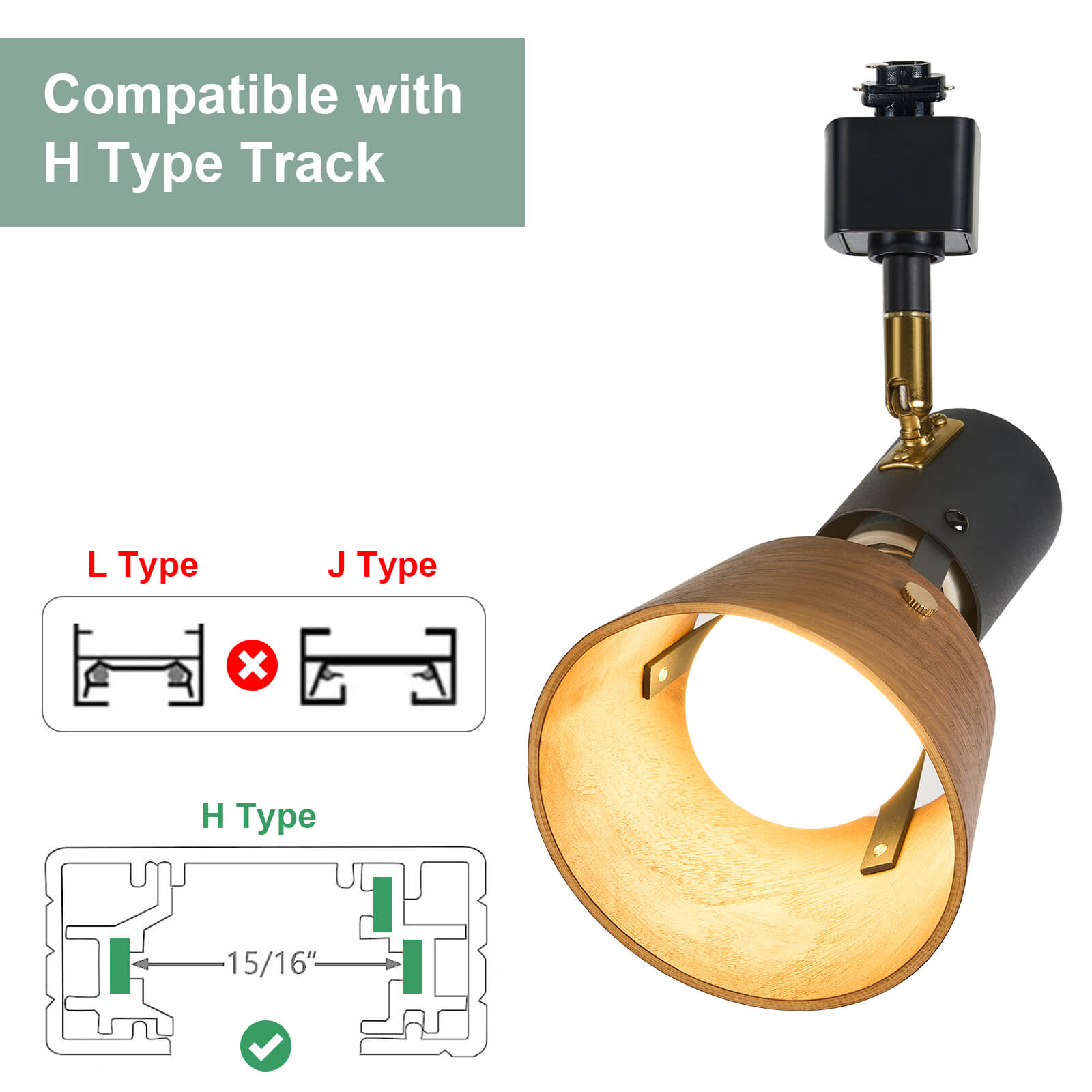 Modern H Type Track Lighting