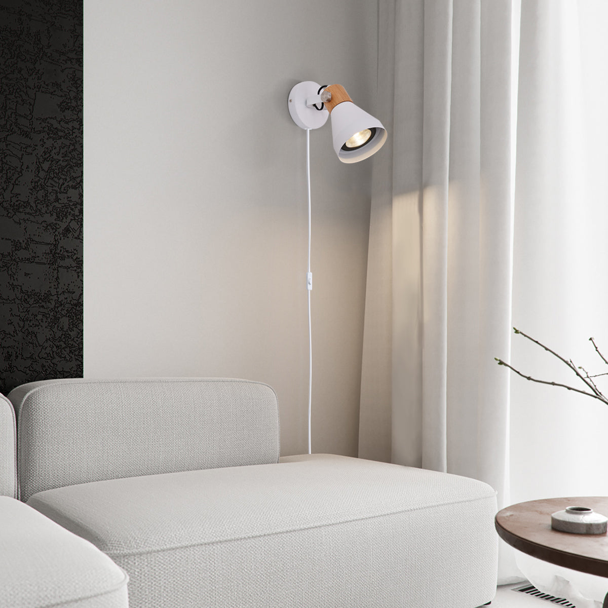 Plug-in White Lamp