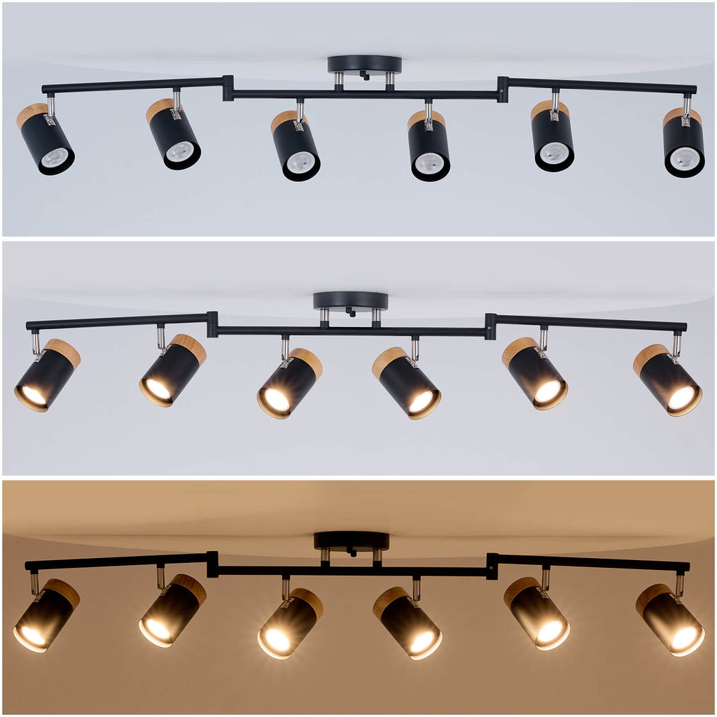 Natural Wood Track Lights