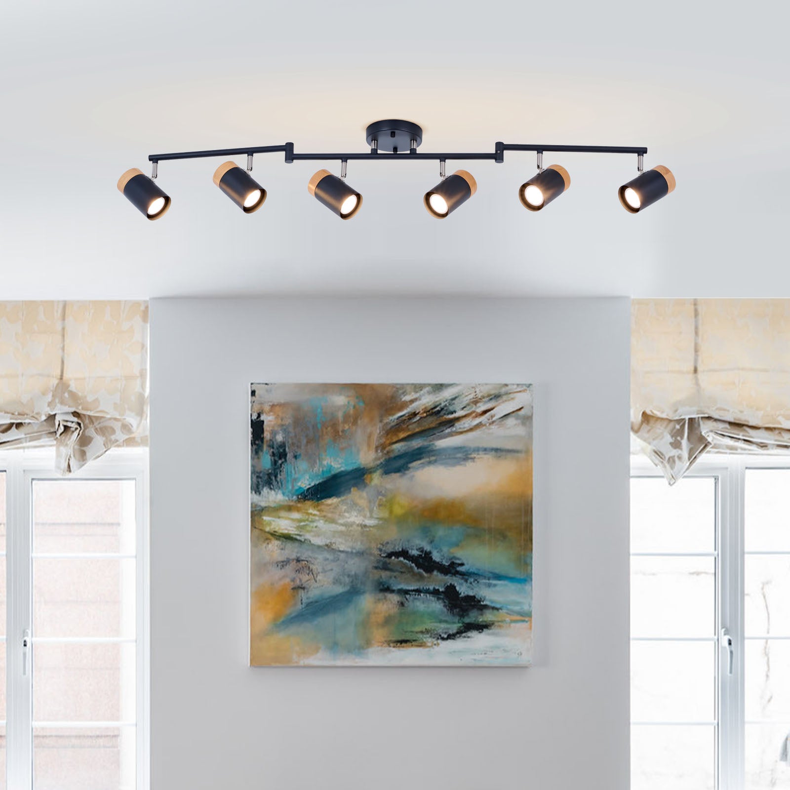 Natural Wood Track Lights