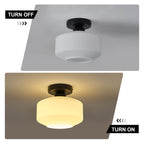 Milk White Glass Ceiling Light