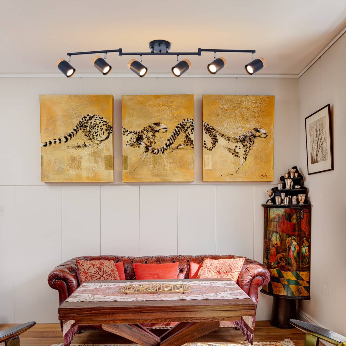 Natural Wood Track Lights