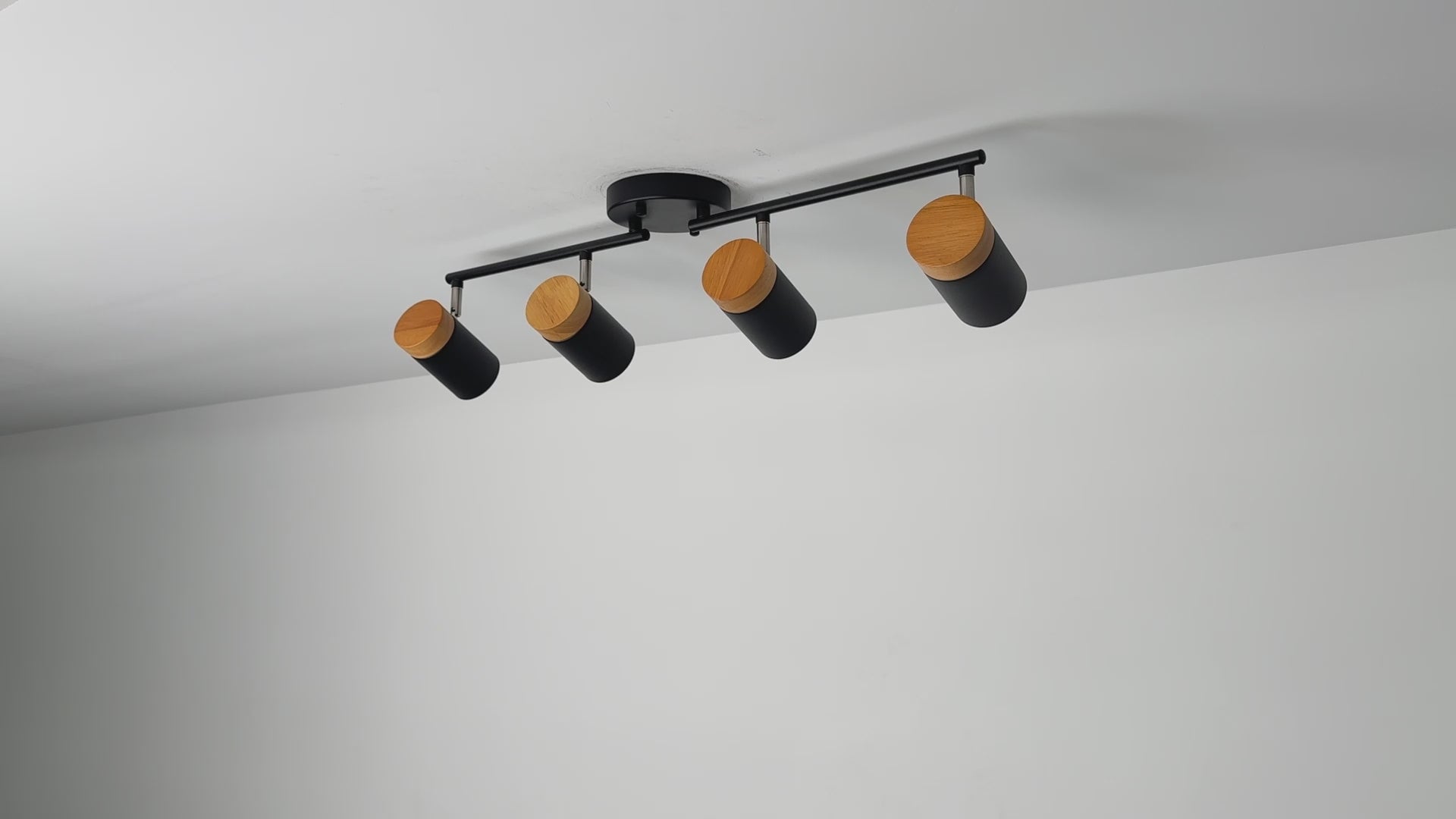 Natural Wood Track Lights