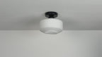 Milk White Glass Ceiling Light