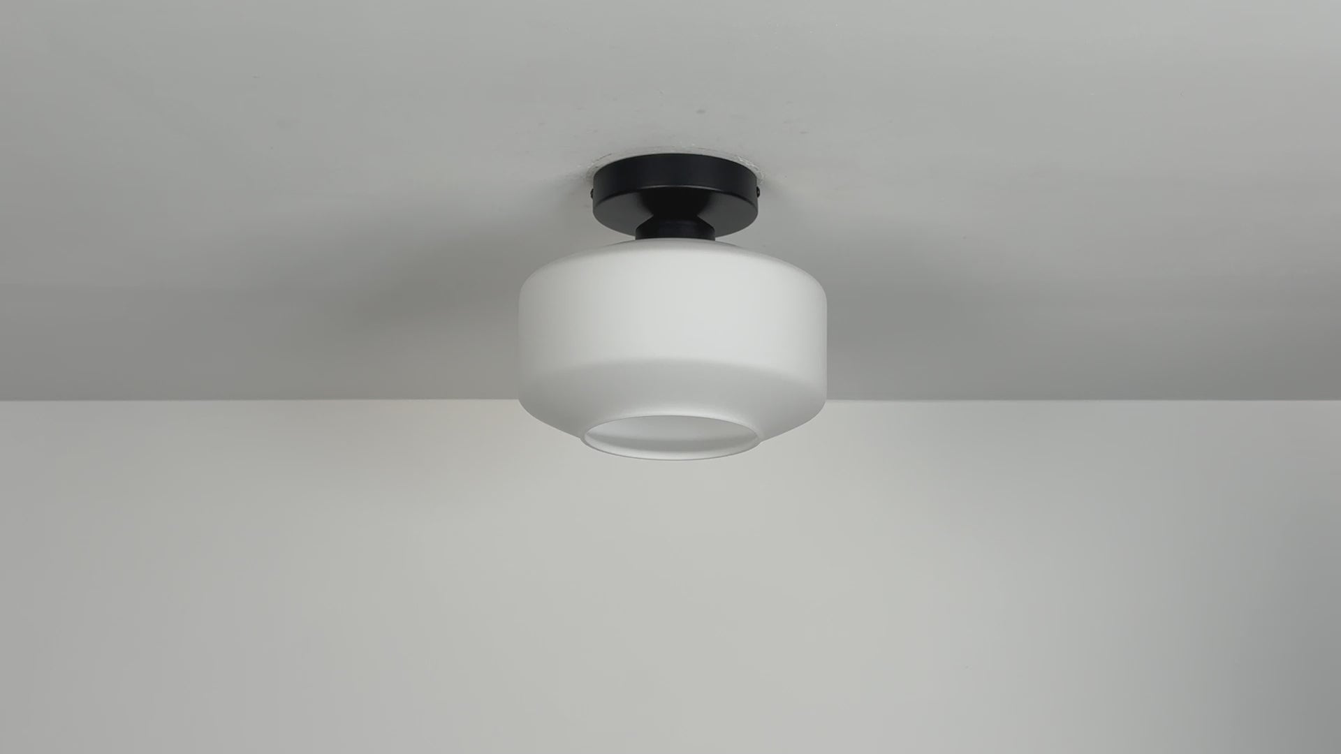 Milk White Glass Ceiling Light